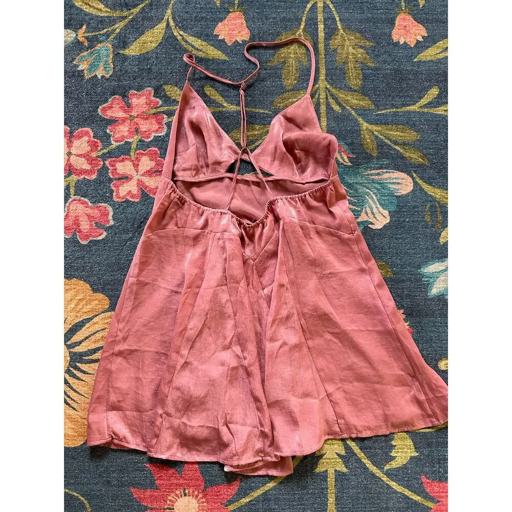 NWT Free People Good Catch Mini Slip Dress Size Medium